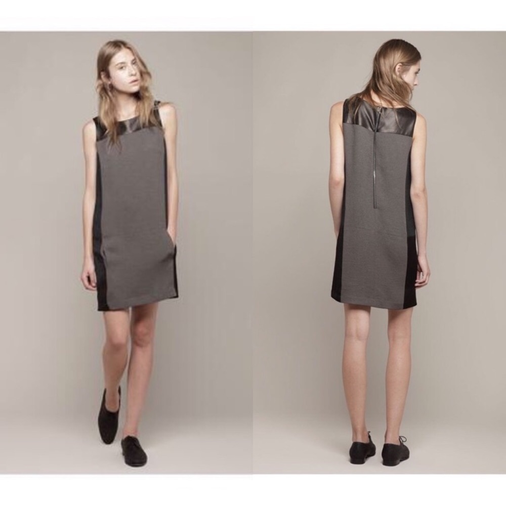 Rag & Bone Leather Color Block Dress - NWOT
